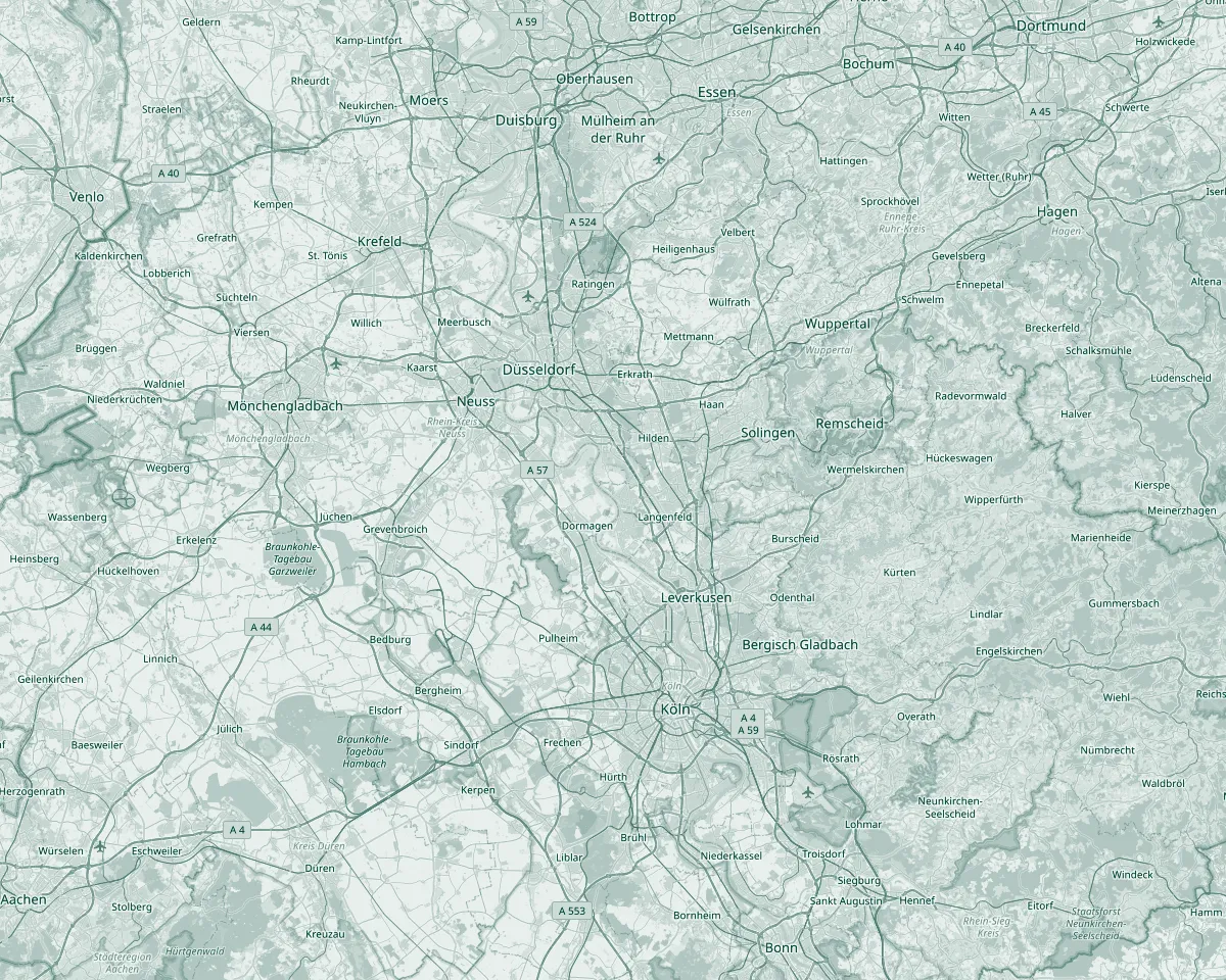 Map of Dr. Look locations in Rhineland