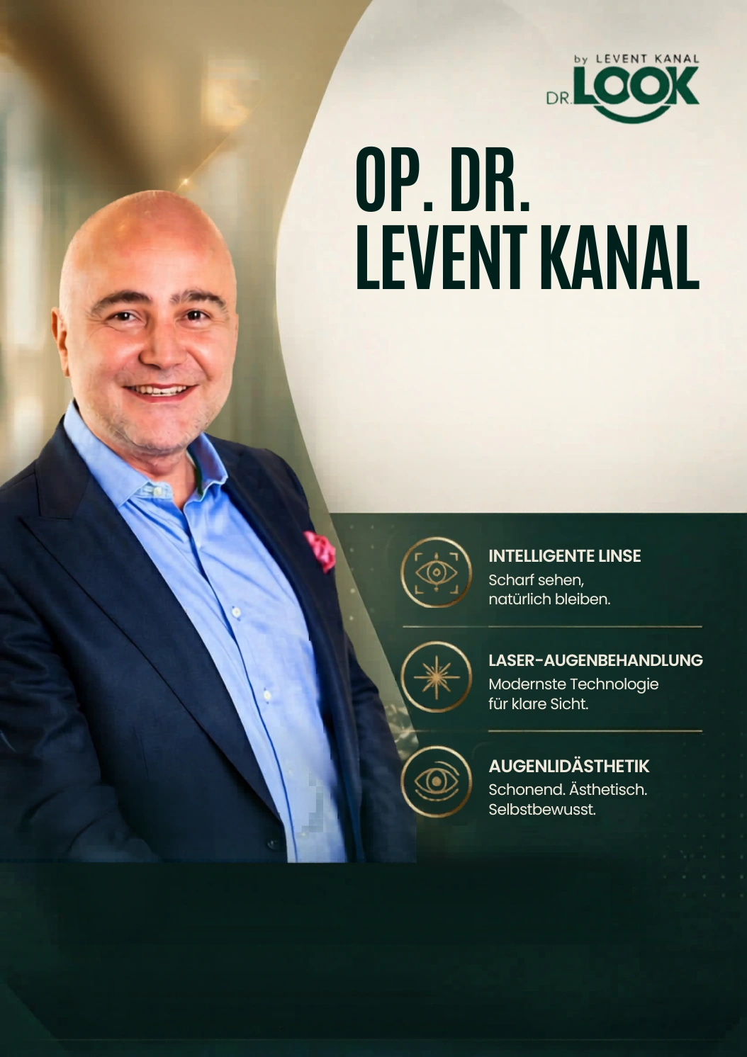 Op. Dr. Levent Kanal — Intelligente Linse, Laser-Augenbehandlung, Augenlidästhetik
